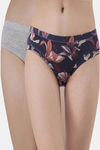 Soie Medium Rise Full Coverage Bikini Panty (Pack of 2) - Multicolor — thumbnail 1